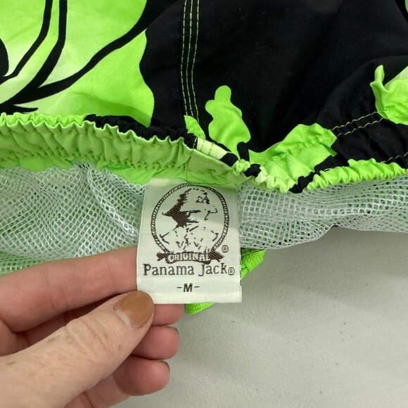 Panama Jack Hibiscus Floral Mesh Lined Cargo Swim Trunks Mens size Medium NEW - Picture 2 of 10
